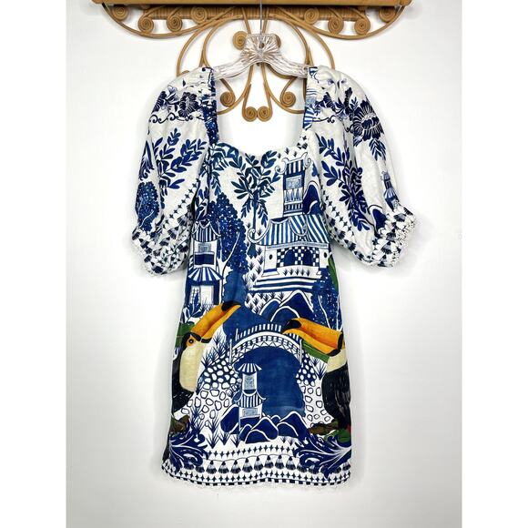 FARM Rio Ancient Garden Mini Dress XS - Picture 3 of 7